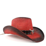 Punainen cowboy hattu