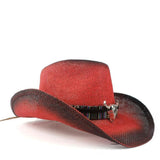 Punainen cowboy hattu