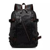 Retro-reppu miehille Musta ja ruskea