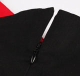 Rockabilly-mekko punainen musta