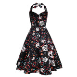 Rockabilly-tyylinen Halloween-mekko