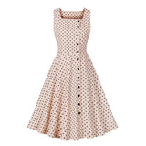 Rockabilly-valkomekko S