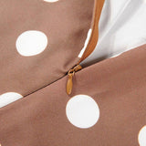 Ruskea pilkullinen pin up -mekko