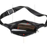 Säädettävä musta vyölaukku Musta