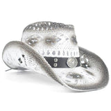 Sheriffityylinen cowboy hattu Valkoinen