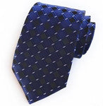 Sininen ja musta ruudullinen solmio