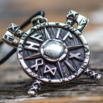 Sterling Silver Hail Odin Shield kaulakoru