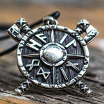 Sterling Silver Hail Odin Shield kaulakoru