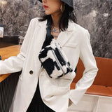 Synteettinen turkis vyölaukku