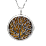 Tiger Eye Tree of Life nainen riipus