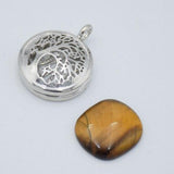 Tiger Eye Tree of Life nainen riipus