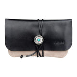 Tupakkalaukku retro Musta ja beige