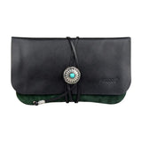 Tupakkalaukku retro Musta ja vihreä