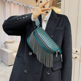 Tyylikäs nahka vyölaukku naisille