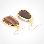 Tyylikkäät Tiger eye korvakorut