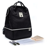 Vedenpitävä hoitolaukku reppu Tumma musta