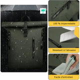 Vedenpitävä roll top -reppu