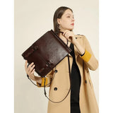 Vintage-nahkareppu naisille