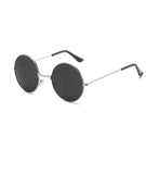 Vintage-pyöreät aurinkolasit Musta