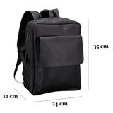 Vintage-tyylinen miesten reppu Musta