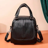 Vintage-tyylinen naisten reppu Musta