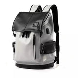 Vintage-tyylinen reppu Valkoinen